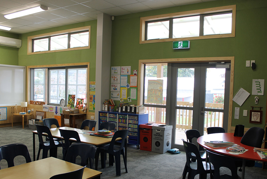 Silverstream School Room 4 - new classroom in use - photo by BluePencil Architects