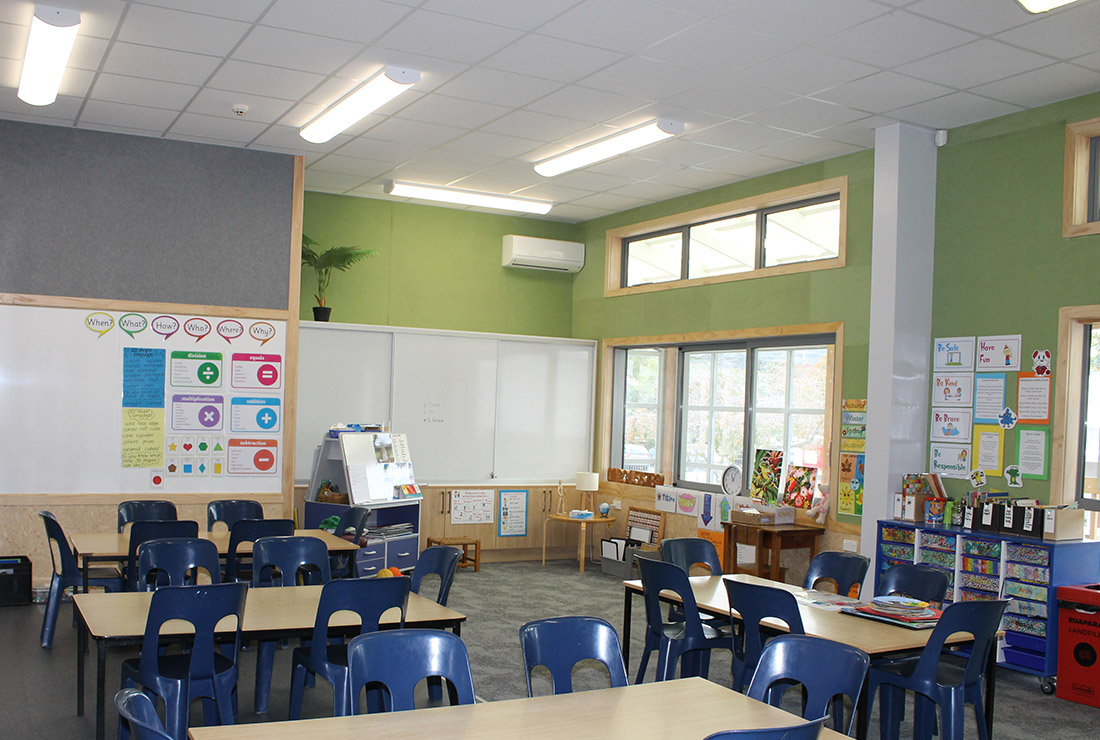 Silverstream School Room 4 - new classroom in use - photo by BluePencil Architects
