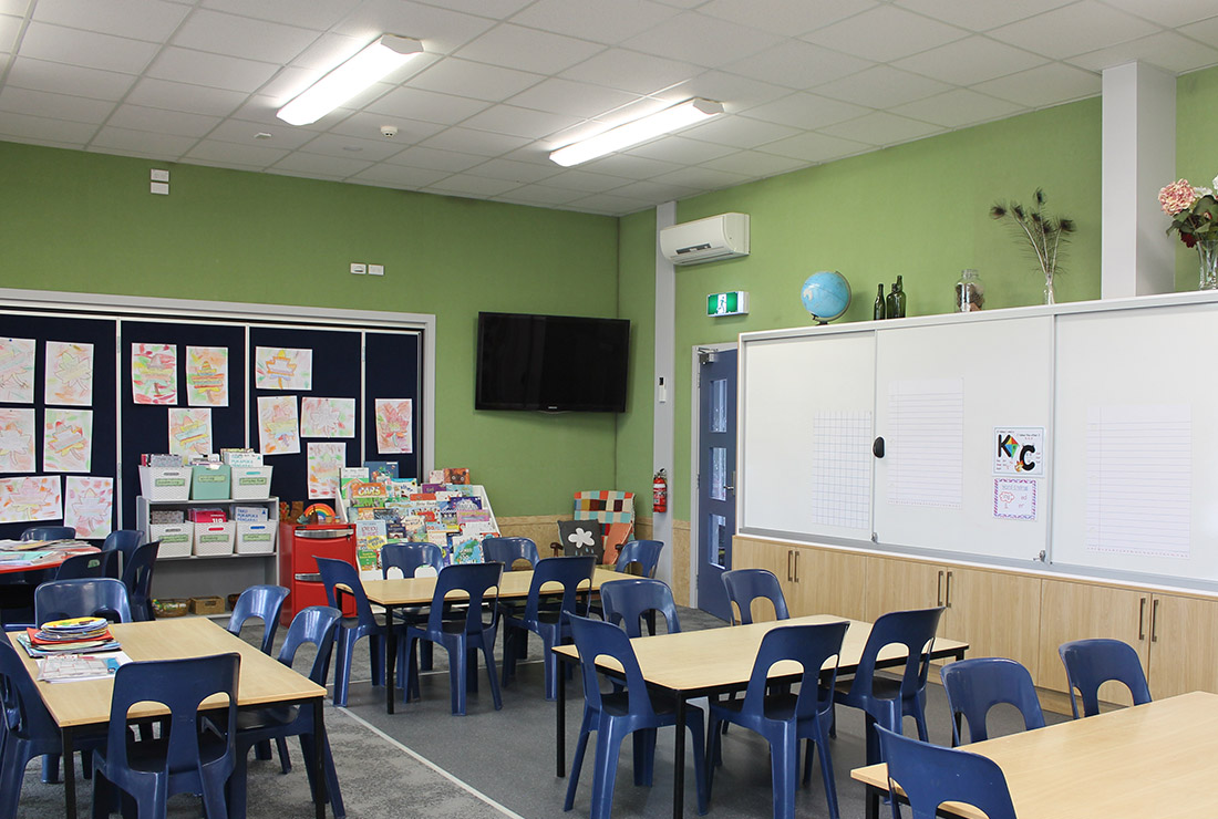 Silverstream School Room 4 - new classroom in use - photo by BluePencil Architects