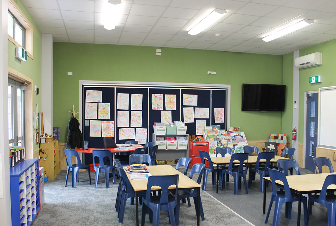 Silverstream School Room 4 - new classroom in use - photo by BluePencil Architects