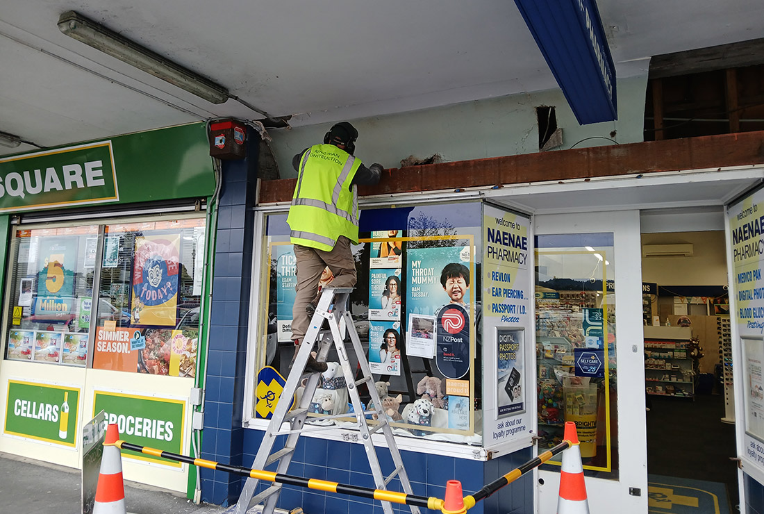 Naenae Pharmacy refit exterior - during